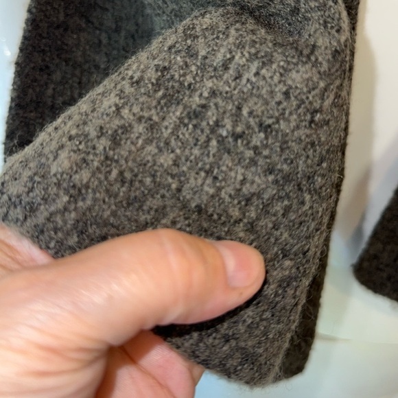 Pieces Cashmere Wool Blend Wrap Scarf Heathered Brown Knit Soft Feminine Warm - Picture 2 of 8